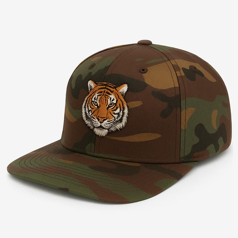 Custom Embroidered Camo Cap