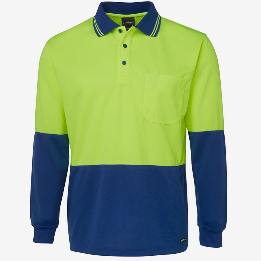 Hi Vis Long Sleeve Polo