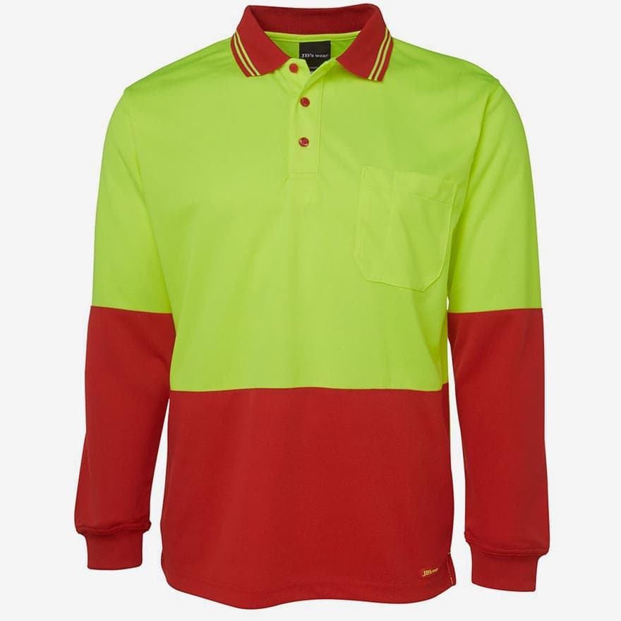 Hi Vis Long Sleeve Polo