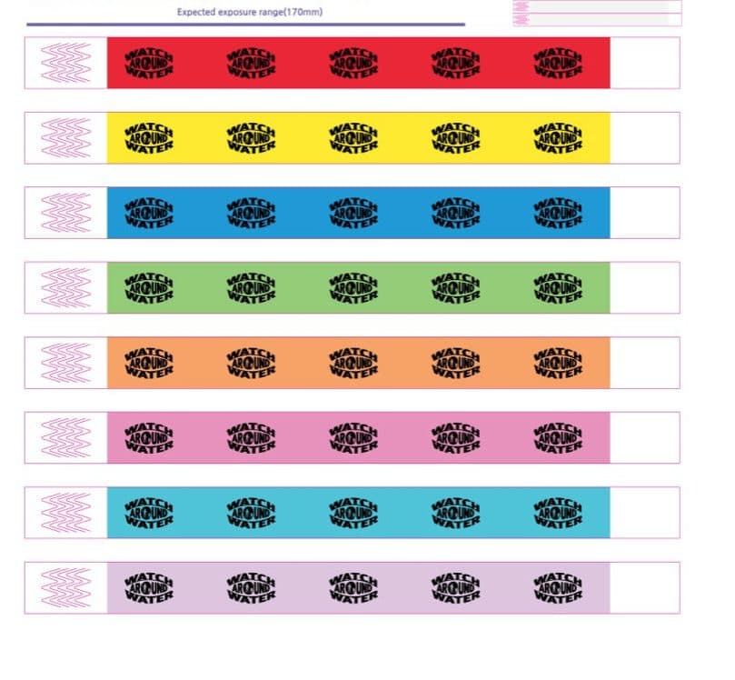 Watch Around Water Tyvek Wristbands