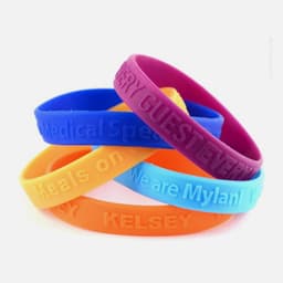 Silicone Wristbands Embossed