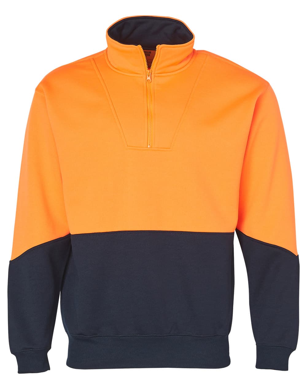 Custom Men's Hi-Vis Half Zip Fleece Sweat SW13A