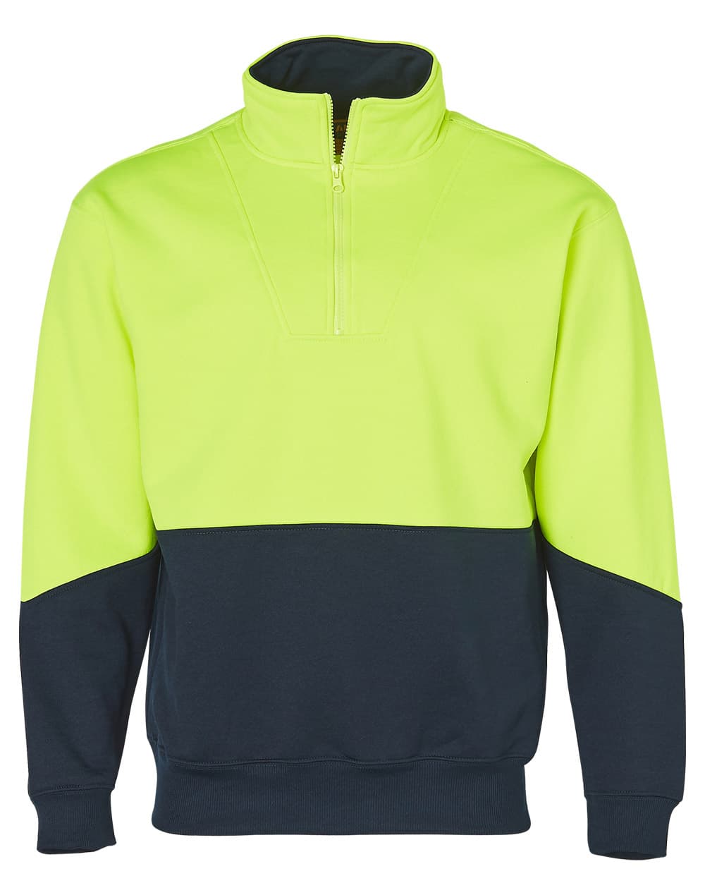 Custom Men's Hi-Vis Half Zip Fleece Sweat SW13A