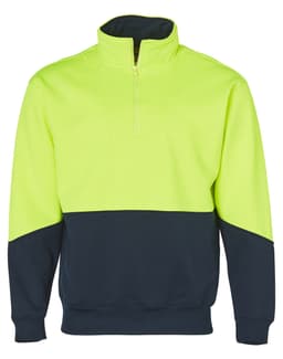 Custom Men's Hi-Vis Half Zip Fleece Sweat SW13A 2