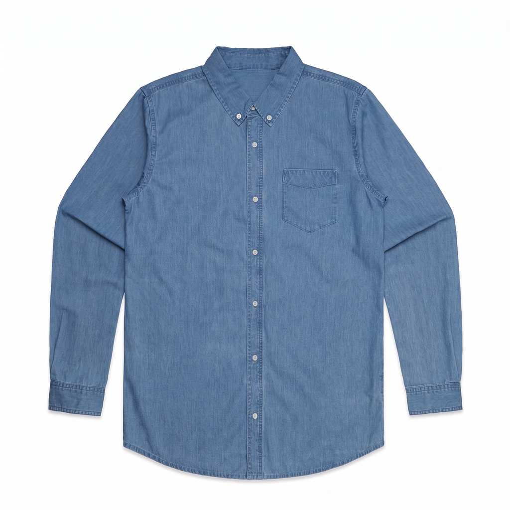 Embroidered Denim Shirt