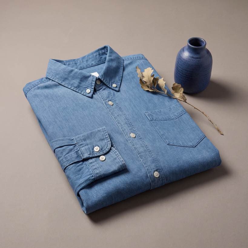Embroidered Denim Shirt
