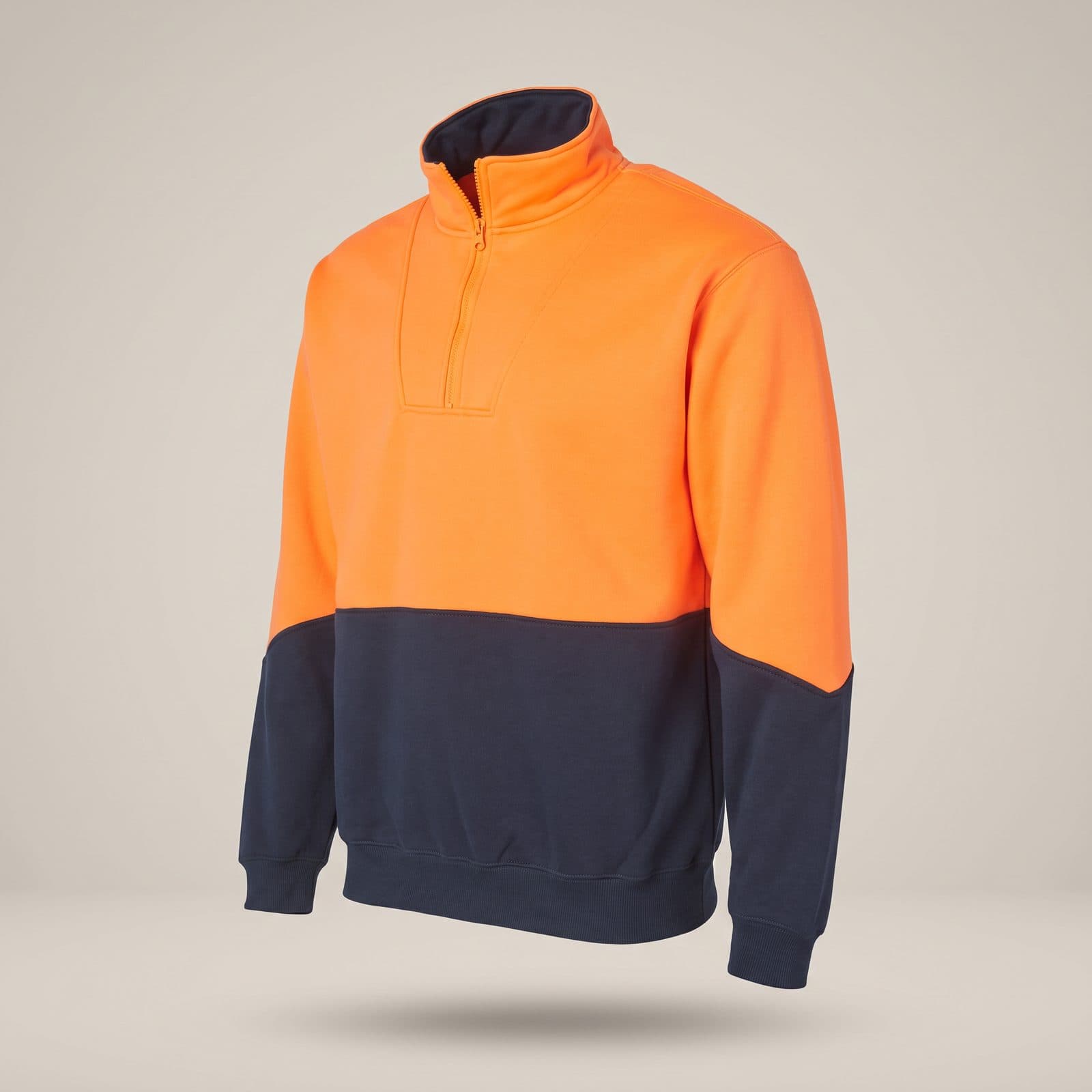 Custom Men's Hi-Vis Half Zip Fleece Sweat SW13A