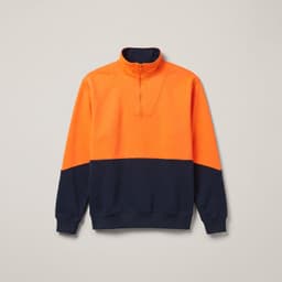 Custom Men's Hi-Vis Half Zip Fleece Sweat SW13A