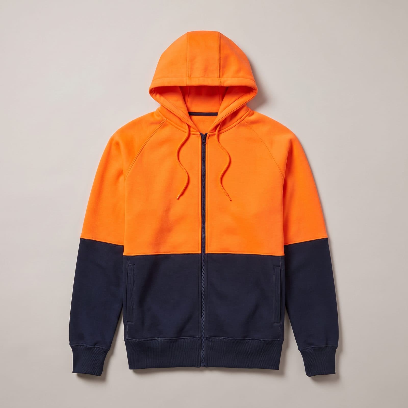 Custom Hi-Vis Two Tone Fleece Hoodie SW24
