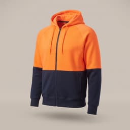 Custom Hi-Vis Two Tone Fleece Hoodie SW24 3
