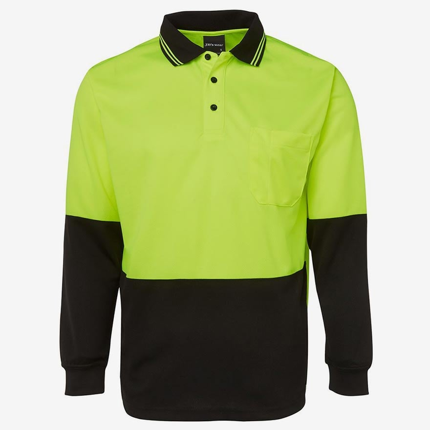 Hi Vis Long Sleeve Polo