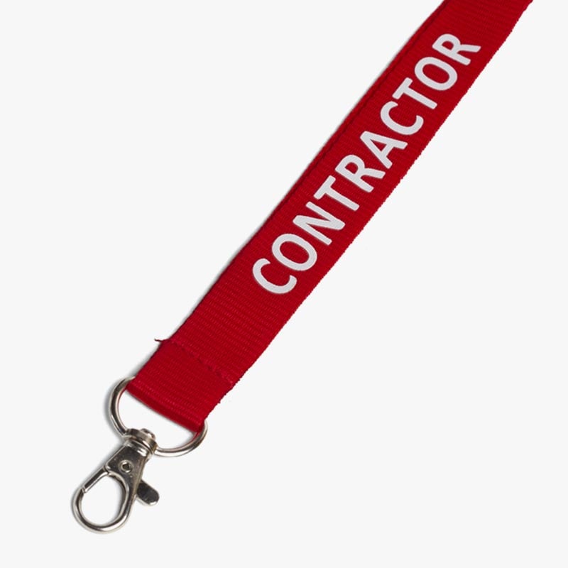 Polyester Lanyard - Printed Contractor
