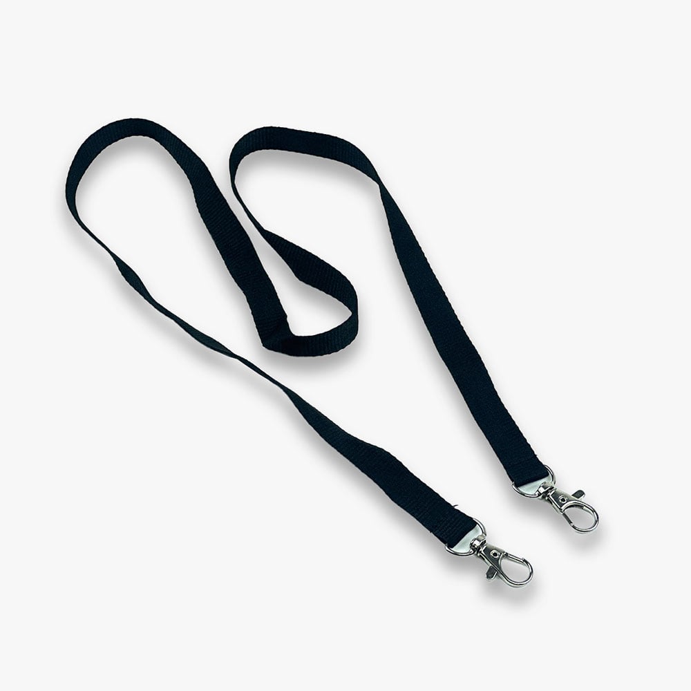 Polyester Lanyard - Plain Double Clip