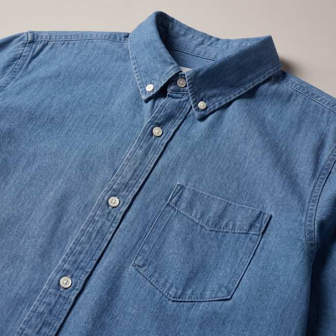 Embroidered Denim Shirt