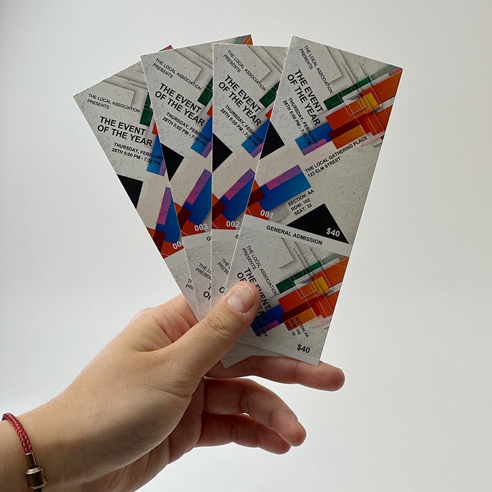 Ticket Custom 143mm * 50mm