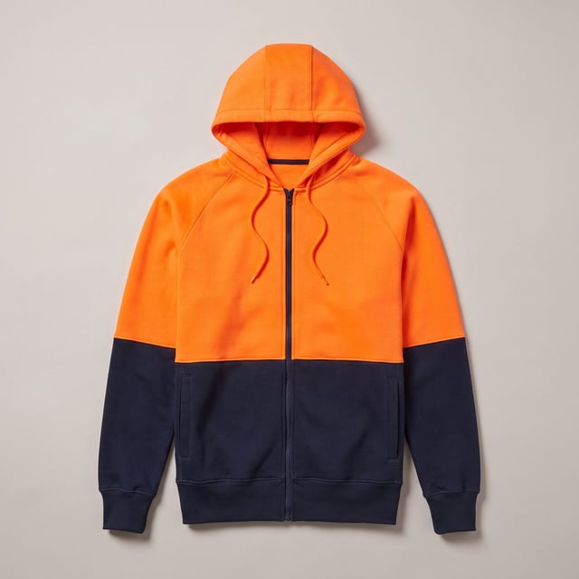 Custom Hi-Vis Two Tone Fleece Hoodie SW24