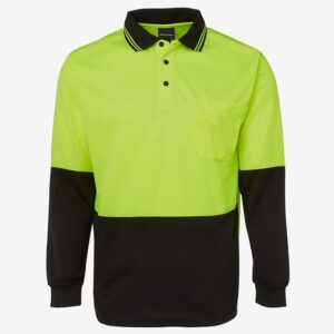 Hi Vis Long Sleeve Polo